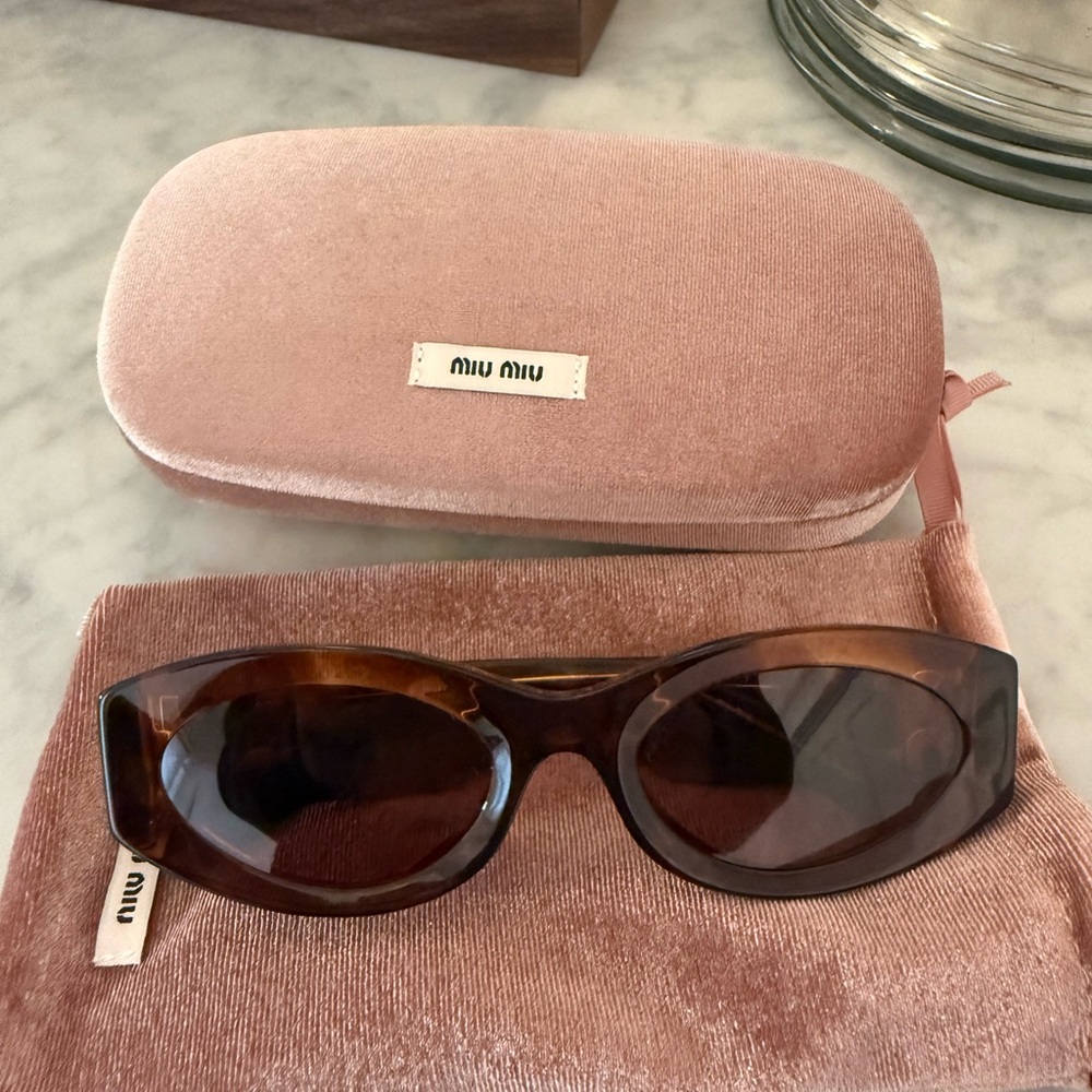 Miu Miu Tortoise Shell Sunglasses